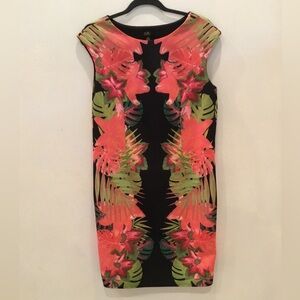 Tropical print dress size 12-14